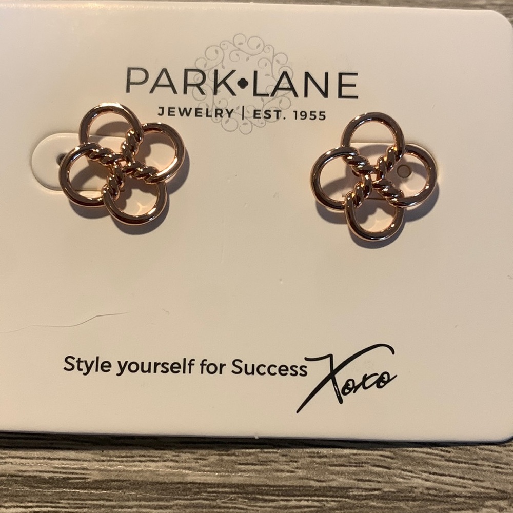 Rose gold earrings